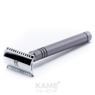 KAME (คาเมะ) มีดโกนสองคม Open Comb 12XL อลูมิเนียม เทารมดำ