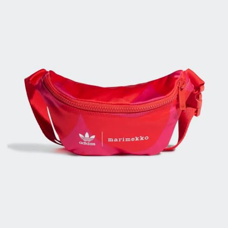 Adidas Marimekko Wasit bagกระเป๋าคาดเอว สีชมพู มือหนึ่ง