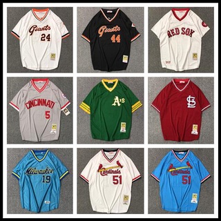 เสื้อกีฬาเบสบอล Mlb สไตล์ฮิปฮอป ฮาราจูกุ ความยาวปานกลาง สําหรับผู้ชาย และผู้หญิง