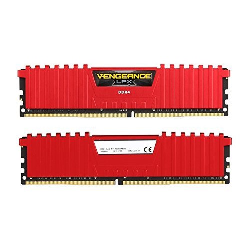 RAM DDR4(3000) 16GB (8GBX2) Corsair Vengeance LPX Red (CMK16GX4M2B3000C15R)