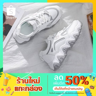 รองเท้าผ้าใบแฟชั่นผู้หญิง สินค้าพร้อมกล่อง