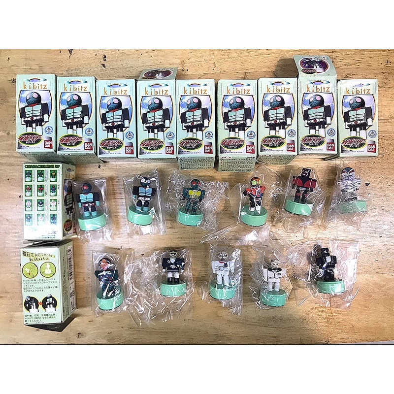 ของเล่นไรเดอร์ Kibitz Kamen Rider Series 1 Complete Set of 11 Magnetic Figure