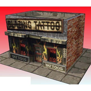 โมเดลกระดาษ Diorama Tattoo จากเกมส์GTA