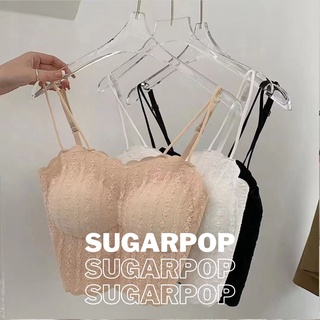 🍨🍭SugarPop🍬🍧 บรา เสื้อทับ สายเดี่ยว มีฟองน้ำ เป็นทรง ผ้าดีมาก (Ref #185)