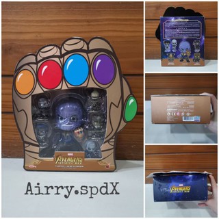 Hot Toys COSB451 Avengers Infinity War Thanos and Black Order Cosbaby (S) Bobble-Head Collectible Set