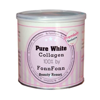 Pure white Collagen By Fonn Fonnผลิตภัณฑ์เสริมอาหารคอลลาเจนเพียวไวท์ 1 กระป๋อง