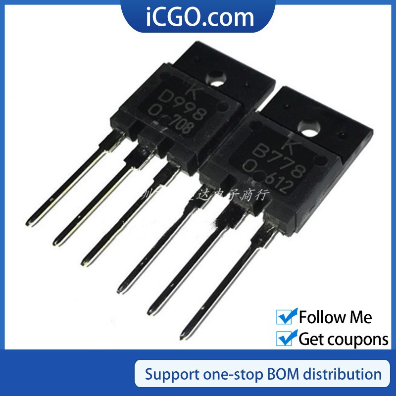 10 ชิ้น 2SB778 2SD998 B778 D998 KB778 KD998 120V 10A TO-3P อะคูสติกหลอด