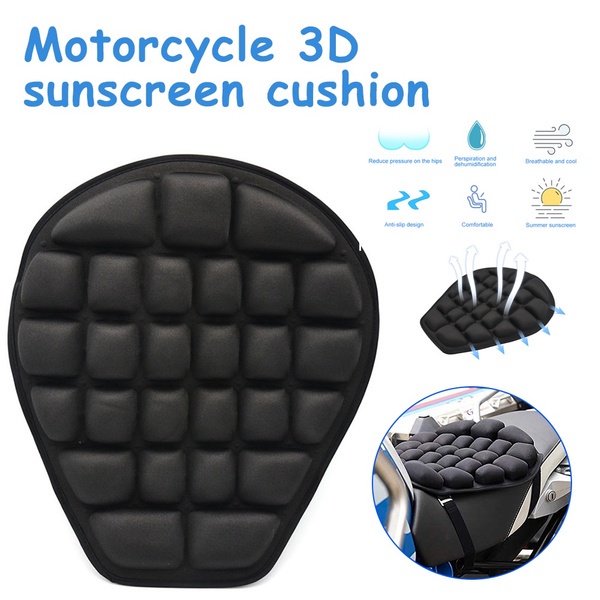 【พร้อมส่ง】เบาะรองนั่งรถจักรยานยนต์ 3d บรรเทาความดัน สากล สําหรับเล่นกีฬา | Cruiser | ทัวร์ริ่ง ดูดซับแรงกระแทก - รูปที่ 6