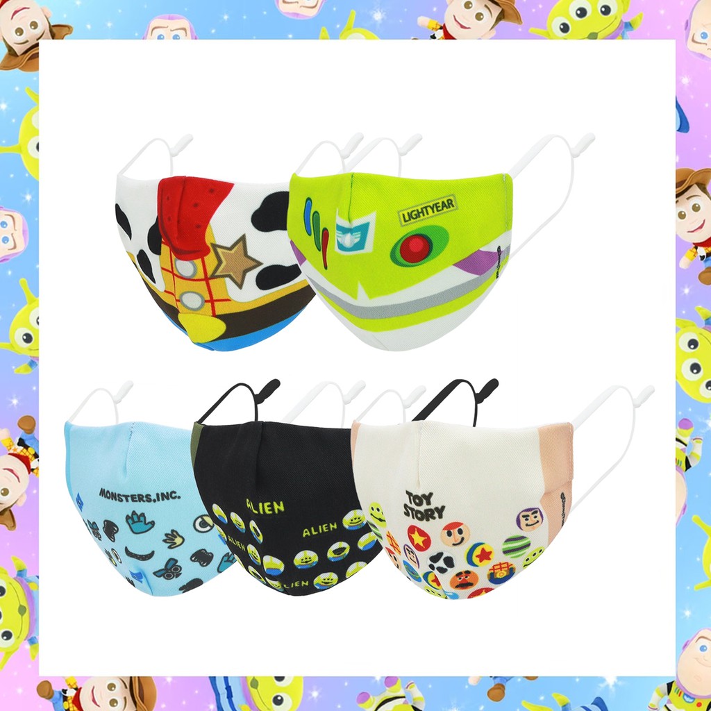Disney ลิขสิทธิ์แท้ ผ้าปิดจมูก ทอยสตอรี่ Woody / Buzz
