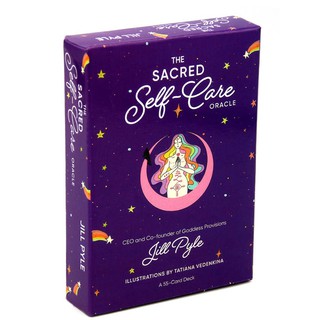 เกมการ์ด the sacred self -care oracle:a 55 - card deck ของเล่นสําหรับเด็ก