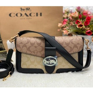 Coach Georgie Shoulder Bag In Blocked Signature