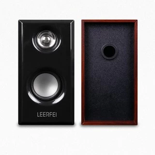 HiFi 3D Bass Speaker ลำโพงคอมพิวเตอร์ ลำโพงไม้ พร้อมเครื่องปรับระดับเสียง ลำโพงคอมUSB ลำโพงต่อTV โทรทัศน์ คอมพิวเตอร์ PC