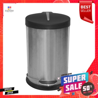 ถังขยะเหยียบกลม ACCO HP-009 ขนาด 12L สีเงินROUND DUSTBIN PEDAL ACCO HP-009 12L SILVER