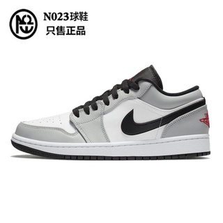 ∈✆Nike Air Jordan 1 Low AJ1 Tube Low Smoky Grey White and Grey Shade Cool Grey Toe Men s Shoes Women s Shoes Board Shoes