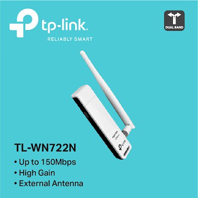 โปรโมชั่น Wireless Usb Adapter 150mbps รุ่น Tl-Wn722n (white) อุปกรณ์เชื่อมต่อสัญญาณ Wireless แบบ Usb Wireless Usb. 