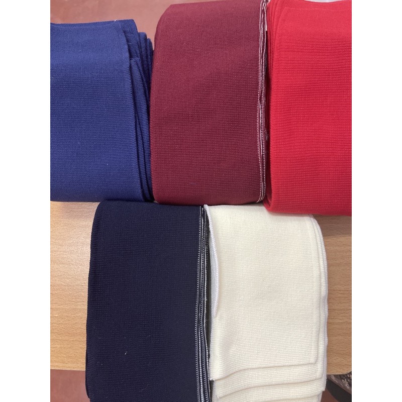 คอเสื้อวอร์ม ผ้ายืดทำชุดวอร์ม สาปวอร์ม มีหลายสี ยาว1.5ม(ราคาส่ง)