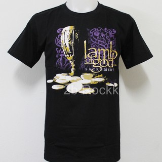 เสื้อวง LAMB OF GOD เสื้อยืด เสื้อ แลมบ์ ออฟ ก็อด S122 Size ยุโรป