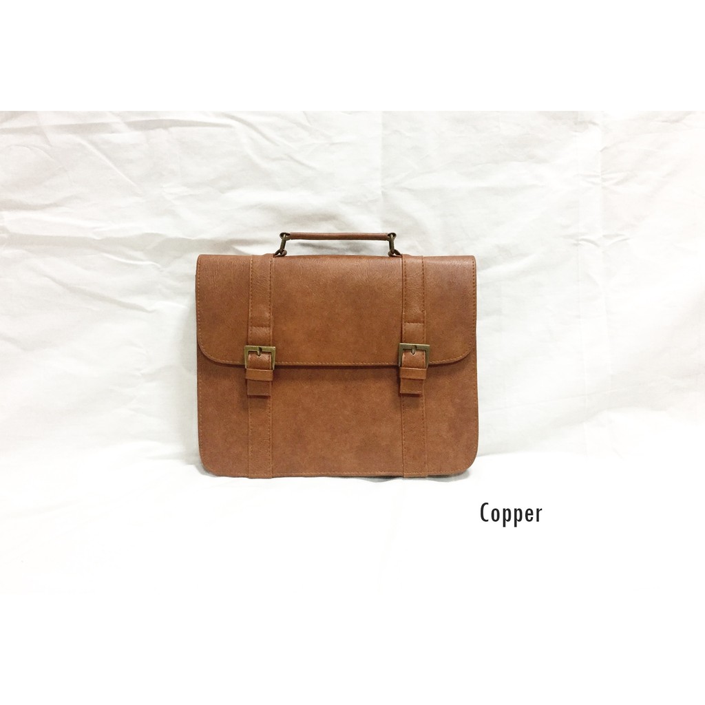 [มีโค้ดลด100บ]HEAPER  BUSINESS กระเป๋าหนัง PU ใส่เอกสาร สะพายข้าง Messenger bag