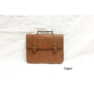 HEAPER BUSINESS กระเป๋าหนัง PU ใส่เอกสาร สะพายข้าง Messenger bag