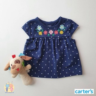 เสื้อแขนสั้นเด็กหญิง Carters ของใหม่