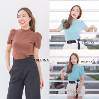 Milinna เสื้อไหมพรมแขนตุ๊กตา #อยู่บ้าน P-140 CARDIGAN_NISTA​