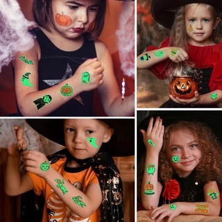 Halloween Tatto set Tatto ฮาโลวีนเรืองแสง ถูกใจเด็กๆ เป็นที่สุด เอาไว้เตรียมรับปาร์ตี้ฮาโลวีนที่กำลังจะถึงนี้ได้เลย