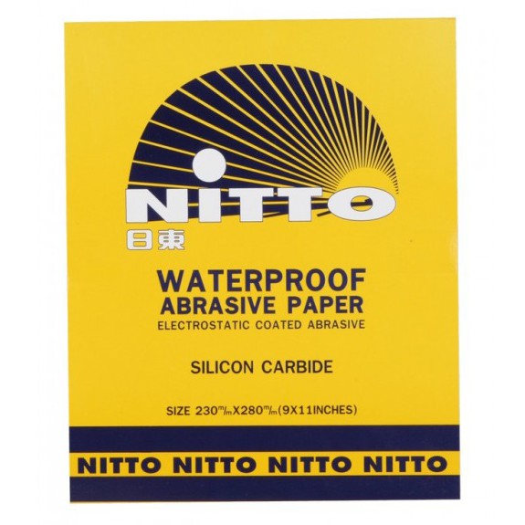 กระดาษทราย กระดาษทรายน้ำ NITTO (นิตโต้) ครบทุกเบอร์ 80 100 120 150 180 220 240 280 320 360 400 500 600 800 1000