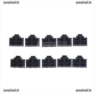 gonjf 10 ชิ้น black ethernet hub port rj 45 ฝาครอบปลั๊กป้องกันฝุ่น