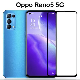 [ส่งจากไทย] ฟิล์มกระจก เต็มจอ กาวเต็มขอบดำ 9H For OPPO Reno5 (5G) คุณภาพดี ติดง่าย