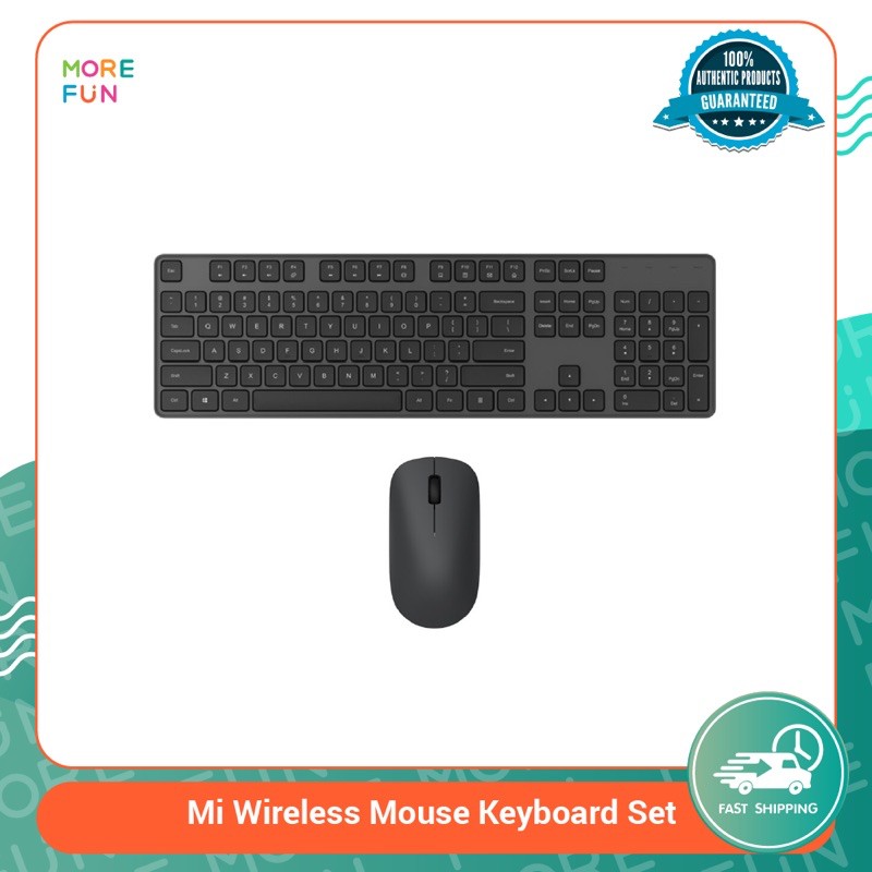 [ พร้อมส่ง ] Mi Wireless Mouse Keyboard Set  - คีย์บอร์ดไร้สาย