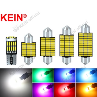 Kein หลอดไฟ Led T10 BA9S T4W W5W 31 มม. 36 มม. 39 มม. 41 มม. สําหรับติดป้ายทะเบียนรถยนต์ รถจักรยานยนต์