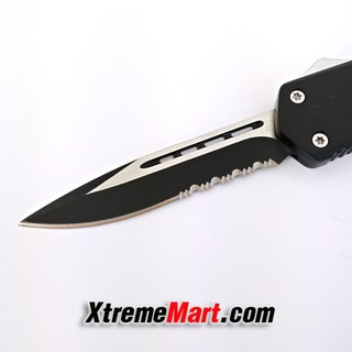 มีดสปริงตรง Microtech รุ่นใหญ่ ใบกึ่งหยัก Combat Troodon 00556 D/E ...