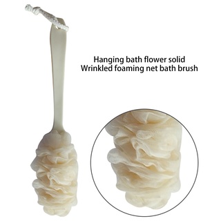 [HCLM] Long Handle Loofah Back Scrubber Bath Shower Sponge Brush Soft Mesh Body Back Exfoliating Scrubber