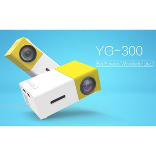 โปรเจคเตอร์ HD 1080P Led YG300 ขนาดเล็ก แบบพกพา สําหรับบ้าน