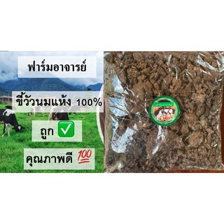 🐮 ถูกสุดๆ ปุ๋ยคอกมูลโคนม (1กก.) ขี้วัวนม 100% คุณภาพดี ขี้วัวแห้ง ปุ๋ยต้นไม้ ฟาร์มมาเอง ขี้วัวนมตากแห้ง ปุ๋ยคอก 🐮