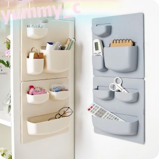 Wall shelf stickers สติกเกอร์ชั้นวางของติดผนังรีโมทคอนโทรลที่เก็บของติดผนังวัตถุขนาดเล็ก