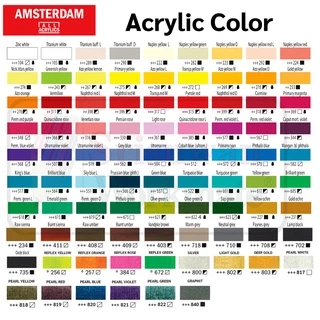 หลอดใหญ่ 120ml. Link:2 Amsterdam สีอะคริลิค 120ml Special Color Made in Nederland อัมสเตอร์ดัม Amsterdam Acrylic Color