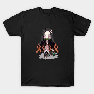 Kimetsu no Yaiba Demon Slayer เสื้อยืดเสื้อผ้าแขนสั้นผ้าฝ้ายคุณภาพสูงเครื่องแต่งกาย Unisex z?c