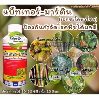 แบ็ทเทอร์ มาร์ติน เฮกแตร์ เฮกซะโคนาโซล 5% ป้องกันกำจัด ราแป้ง กาบใบแห้ง เมล็ดด่างในข้าว แอนแทรคโนส ใบจุดสีม่วง