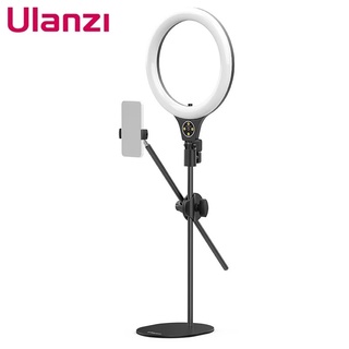 Ulanzi T1 USB ขาตั้งเดสก์ท็อป เหนือศีรษะ ตัวยึดถ่ายภาพ แหวน LED เติมแสง โคมไฟ สําหรับประชุมทางวิดีโอ / ถ่ายทอดสด