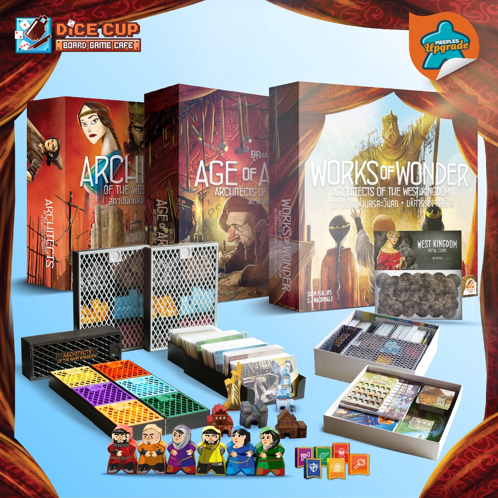[ของแท้] สถาปนิกแห่งนครตะวันตก (Architects of the West Kingdom) All Set Board Game (Dice Cup Games) บอร์ดเกม ไทย/THAI