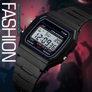นาฬิกาเด็กนาฬิกาsportwatch รุ่นF91นาฬิกาสายยาง🚀 ส่งด่วน