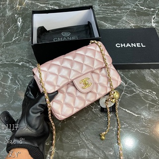 กระเป๋าสะพายข้าง chanel งานสวยพร้อมส่ง size 8”