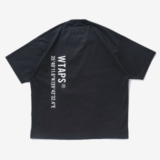 เสื้อยืดแขนสั้น คอกลม ผ้าฝ้าย พิมพ์ลาย WTAPS