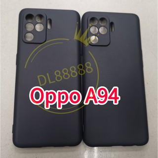 a94🔥พร้อมส่งใน🇹🇭🔥เคสTPU​นิ่ม​สีดำทึบคลุมกล้อง For​ Oppo A94