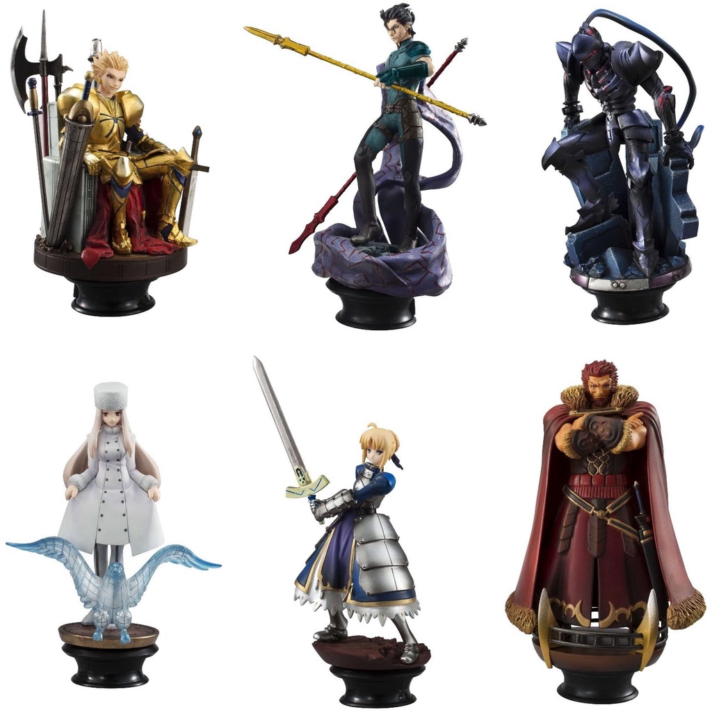 Chess Piece - Chess Piece Collection R Fate/Zero (MegaHouse) ชุดฐานหมากรุก FATE Saber Rider Gilgames
