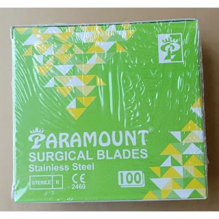 ใบมีดparamount กล่องละ100ใบมีให้เบอร์12และเบอร์15