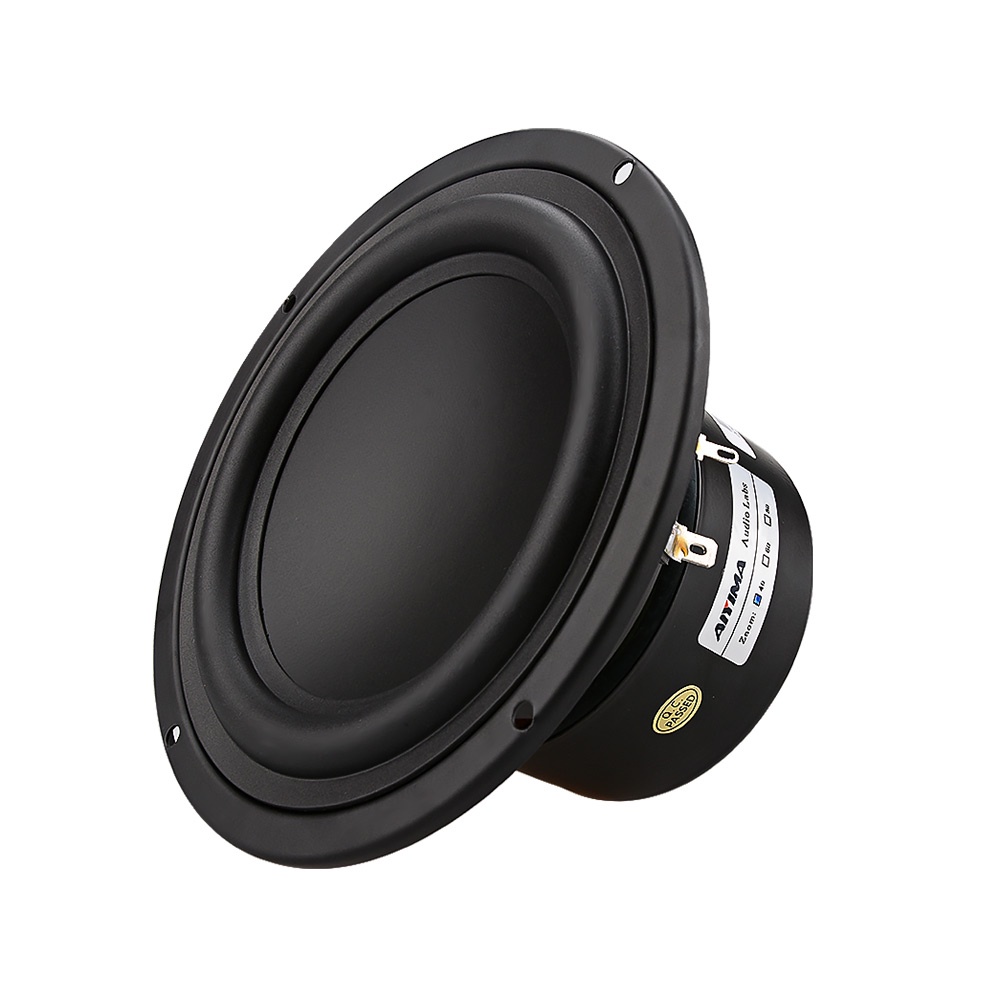 Aiyima ลําโพงซับวูฟเฟอร์ 5.25 นิ้ว 4 8 โอห์ม 40W เบสหนัก สําหรับโฮมเธียเตอร์ DIY 1 ชิ้น