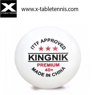 ลูกปิงปองเกรดแข่งขัน Kingnik , ITTF certified Premium 3 star 40+ poly table tennis ball 6 ลูก/กล่อง คุ้มค่าที่สุดในท้องต