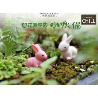 [MC171] ตุ๊กตุ่นจิ๋ว กระต่ายขาว ชมพู 🐰 (1 ตัว ราคา 10 บาท)